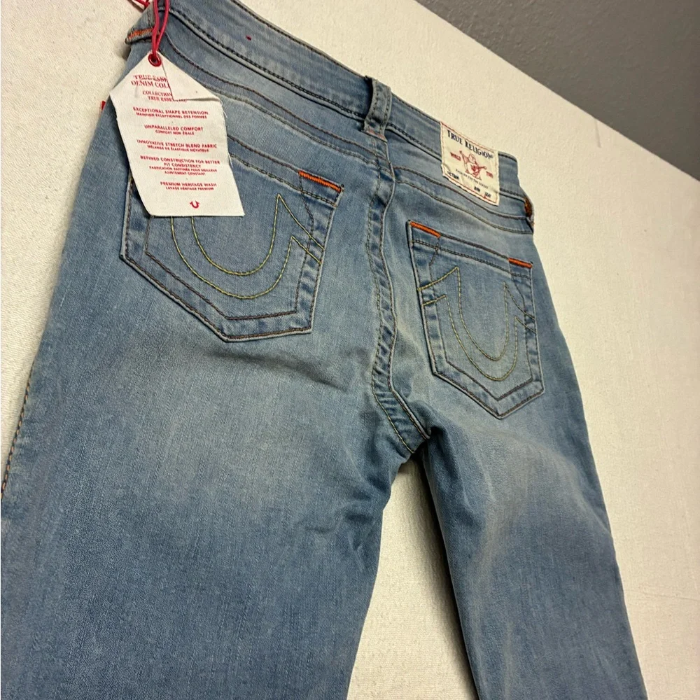 NWT True Religion Women Blue Jeans Size 27 Jennie Curvy Skinny - Picture 15 of 16